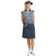 Abacus Lily Sleeveless Polo - Navy Leaf