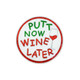 Putt Now Wine Later Glitzy Ball Marker with Hat Clip