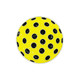 Polka Dot Yellow & Black Glitzy Ball Marker with Hat Clip