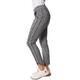 Golftini Stretch Ankle Pant - Black/White Check