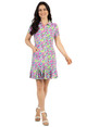 IBKUL Rachel Short Sleeve Godet Dress (2 Colors)