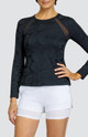 Tail Floria Fading Leaves Long Sleeve Top - Onyx