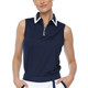 BelynKey Birdie Sleeveless Polo - Ink/Chalk