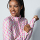 Perugia Pink Geometric Print Long Sleeve