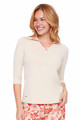 Swing Control Velocity Desert Flower 3/4 Sleeve Polo