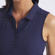 Puma Houndstooth Sleeveless Polo