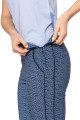 Golftini Seersucker/Blue Swirl Stretch Ankle Pant