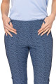 Golftini Seersucker/Blue Swirl Stretch Ankle Pant