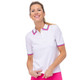 BelynKey Niecie Chalk/Rose Short Sleeve Polo Sweater