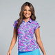 IBKUL Allana Tulip Short Sleeve Polo