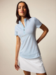 Greyson Windsor Stripe Halley Short Sleeve Quarter-Zip