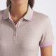 Puma CLOUDSPUN Micro Spark Ice Coffee/Pink Short Sleeve Polo