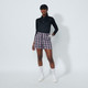 Daily Sports Black Plaid High Rise Short