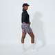 Daily Sports Black Plaid High Rise Short