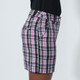Daily Sports Black Plaid High Rise Short