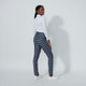 Daily Sports Magic Check Navy 32" Warm Pants [F25]