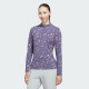 Adidas Ultimate365 Preloved Violet Printed Quarter Zip Mock