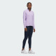 Adidas Powder Plum Long Sleeve Quarter Zip Mock