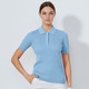 Daily Sports Madelene Cable Knit Short Sleeve Polo Sweater
