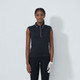 Daily Sports Embroidery Logo Black Sleeveless Polo