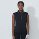 Daily Sports Embroidery Logo Black Sleeveless Polo