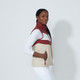 Daily Sports Block-Striped Winery/Beige Padded Vest