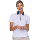 BelynKey Parker Chalk/Peacock Short Sleeve Polo