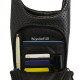 Black Perforated Neoprene HydroBag®  Green/Black/White Striped Strap