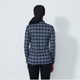 Daily Sports Navy Checked Long Sleeve Polo