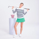  Ame & Lulu Club Sport Navy Fairway Stripe Sweater