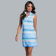 IBKUL Susan Zig Zag Sleeveless Dress