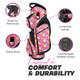 Taboo Golf Posh Pink 14-Way Lightweight Cart Bag
