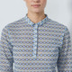 Daily Sports Breeze Kaleidoscope Print ¾ Sleeve Mesh Polo