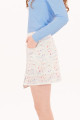 Foray Golf - Boucle Trimmed Faux Wrap Skirt: Winter White Boucle / Regular 15.5
