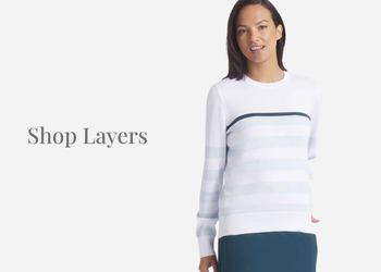 Women's golf layers and sweaters