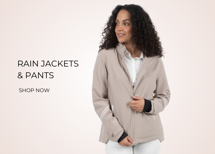 Women's Sunice rain jackets and pants for golf