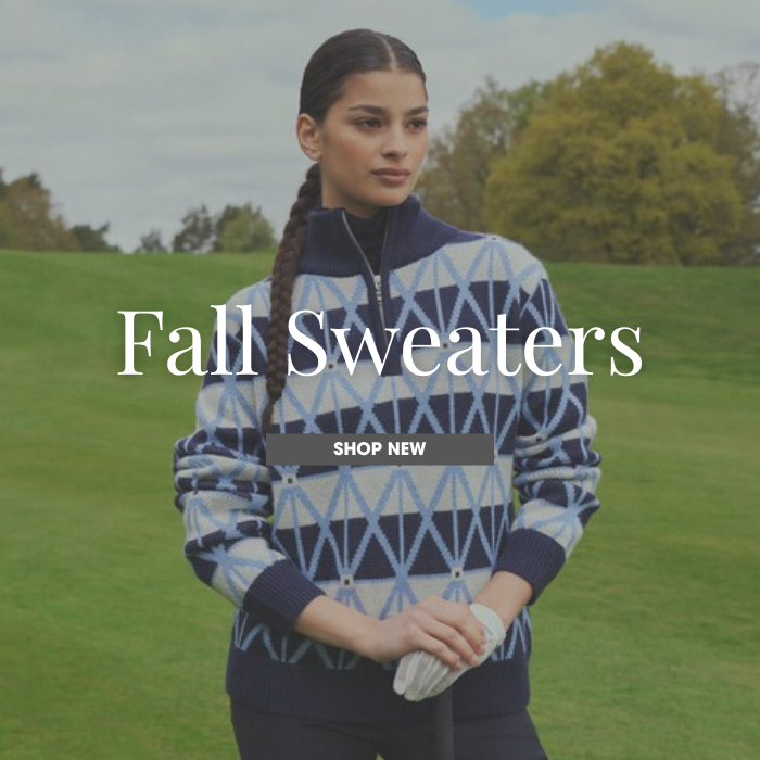 Women's knit golf sweaters