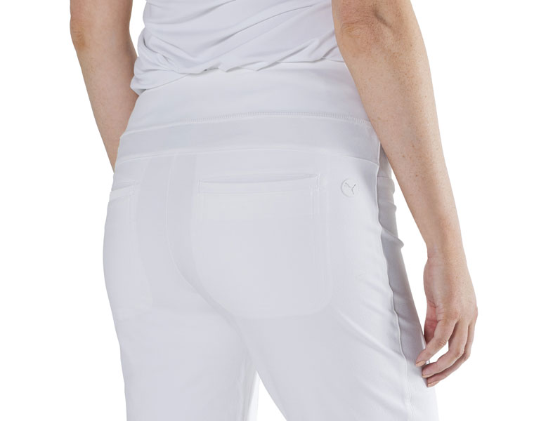 NEW Lady Puma Women's Powershape Golf Capri Pants Dark Denim Size