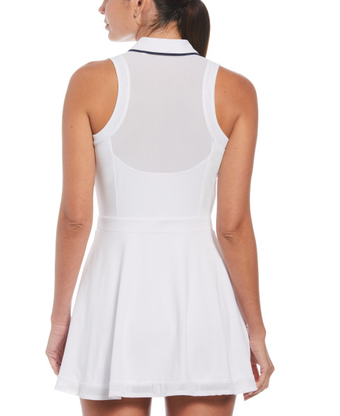 Penguin Women`s Sleeveless Illusion Mesh Back Tennis Tank with