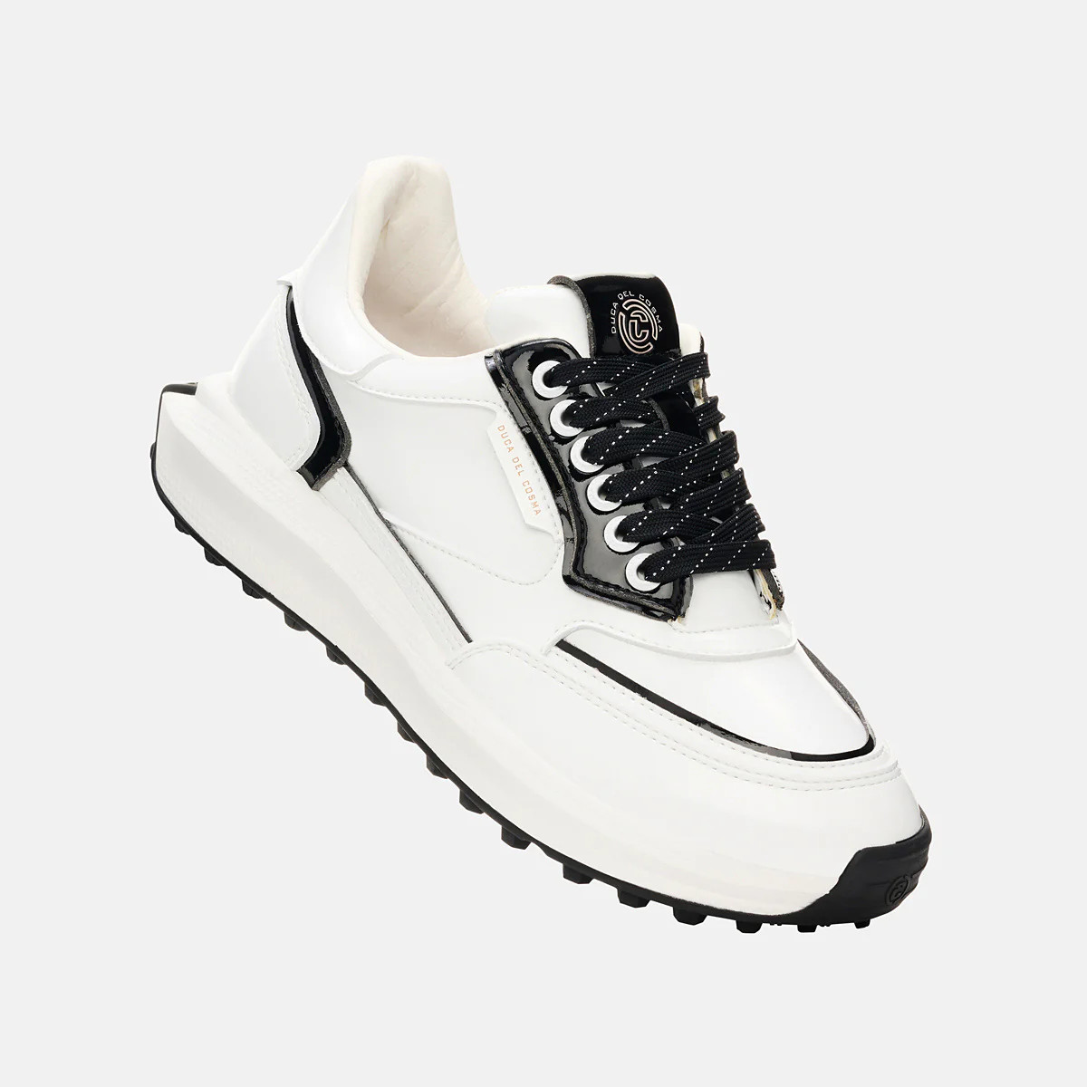 Duca Del Cosma Waterproof Golf Shoe | White/Black