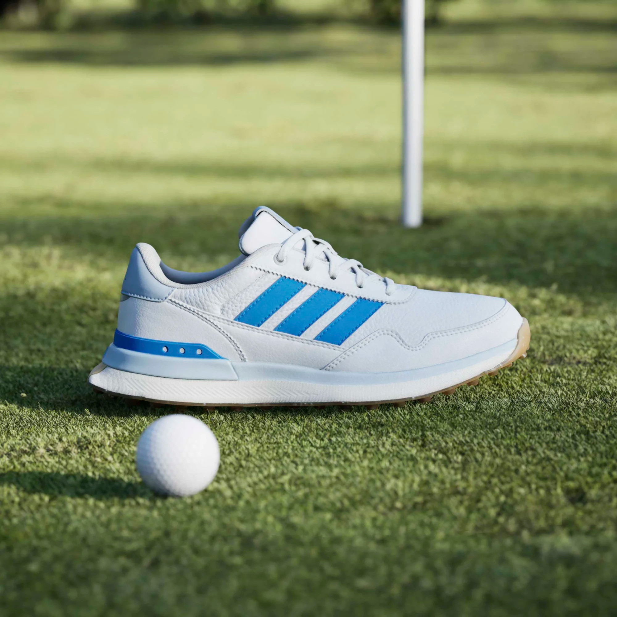 adidas gazelle silver green womens Adidas S2G Leather Men's Spikeless Golf Shoes