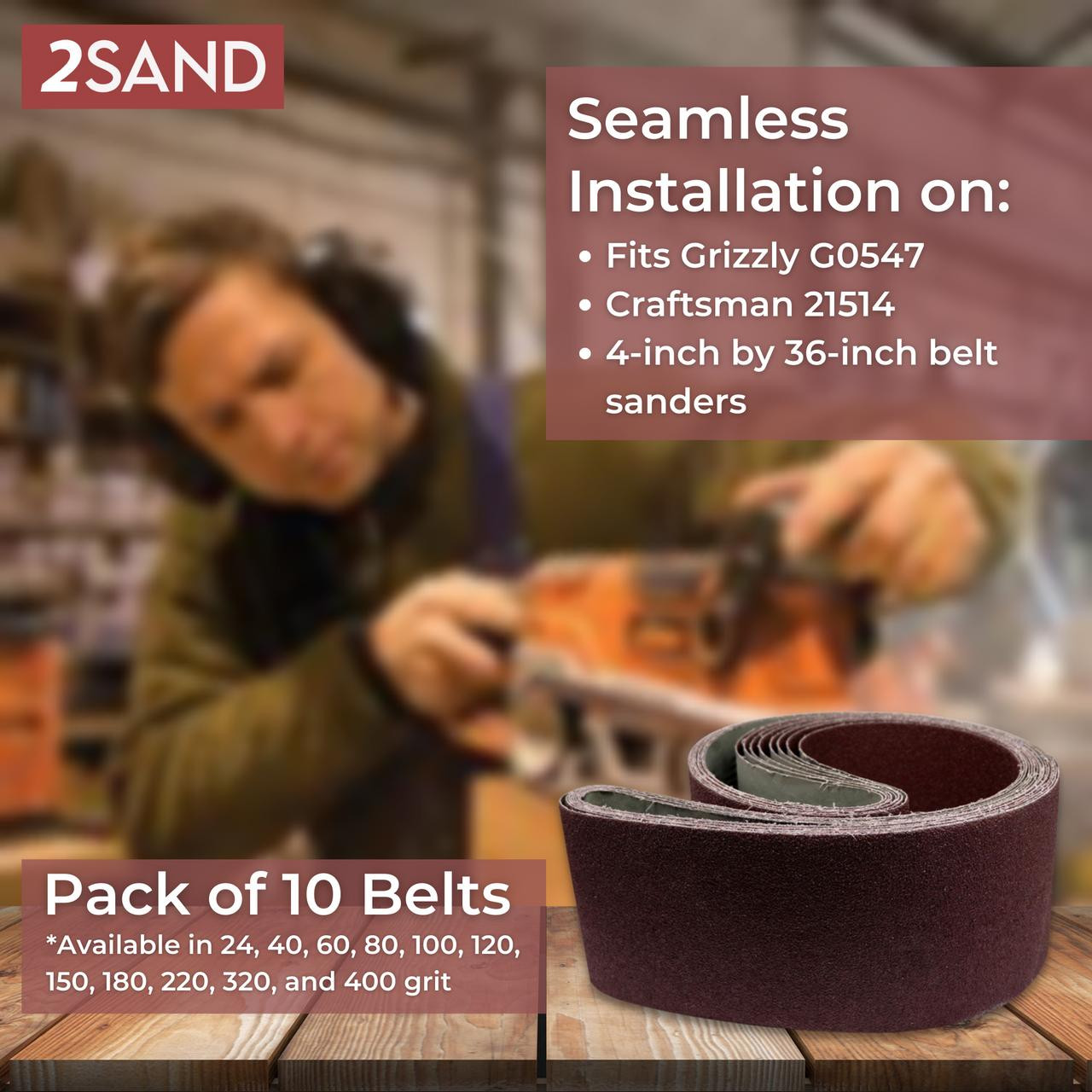 12pcs 4x36 inch oxide sanding belt kit 60 80 120 150 240 400 - Canada 12pcs 4x36 inch oxide sanding belt kit 60 80 120 150 240 400 - Canada