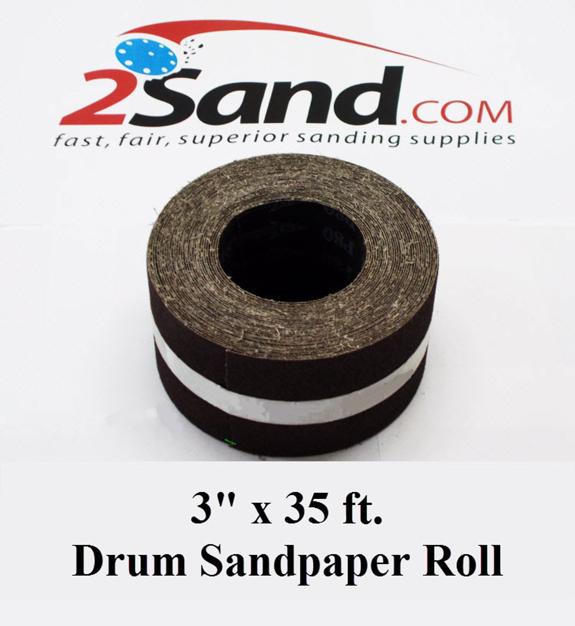 3 In X 35 Ft Drum Sandpaper Rolls Aluminum Oxide Sandpaper Rolls