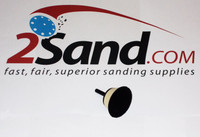  2SAND 2 inch Hook & Loop Backup Pad | Velcro Sanding Mandrel | Hook & Loop Backing Pad | 2SAND 