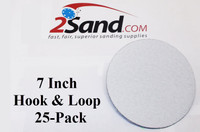 2SAND 7 inch Sanding Discs Hook and Loop 25 Pack