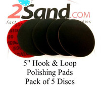 Mirka Abrasives and Tools Mirka Abralon 5 inch Hook & Loop Polishing Discs - Pack of 5 