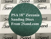  2SAND 18" PSA Zirconia Sanding Discs 10-pack 