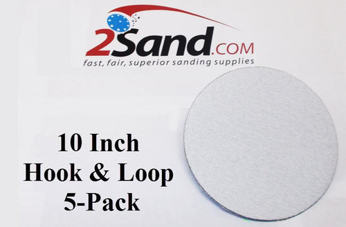 2SAND Sanding Discs Hook & Loop 10 inch 5-Pack 