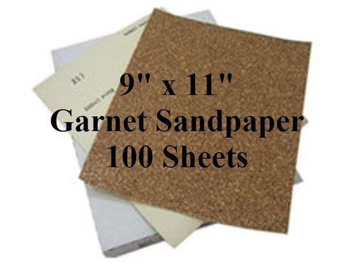 2SAND 2Sand Garnet Sandpaper 9x11 inch - 100 Sheets 