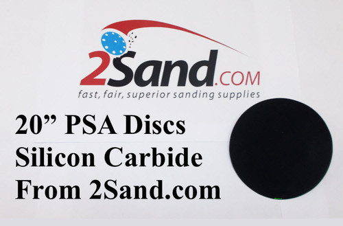 2SAND PSA 20 inch Silicon Carbide Sanding Disc Cloth Backed 10-Pack